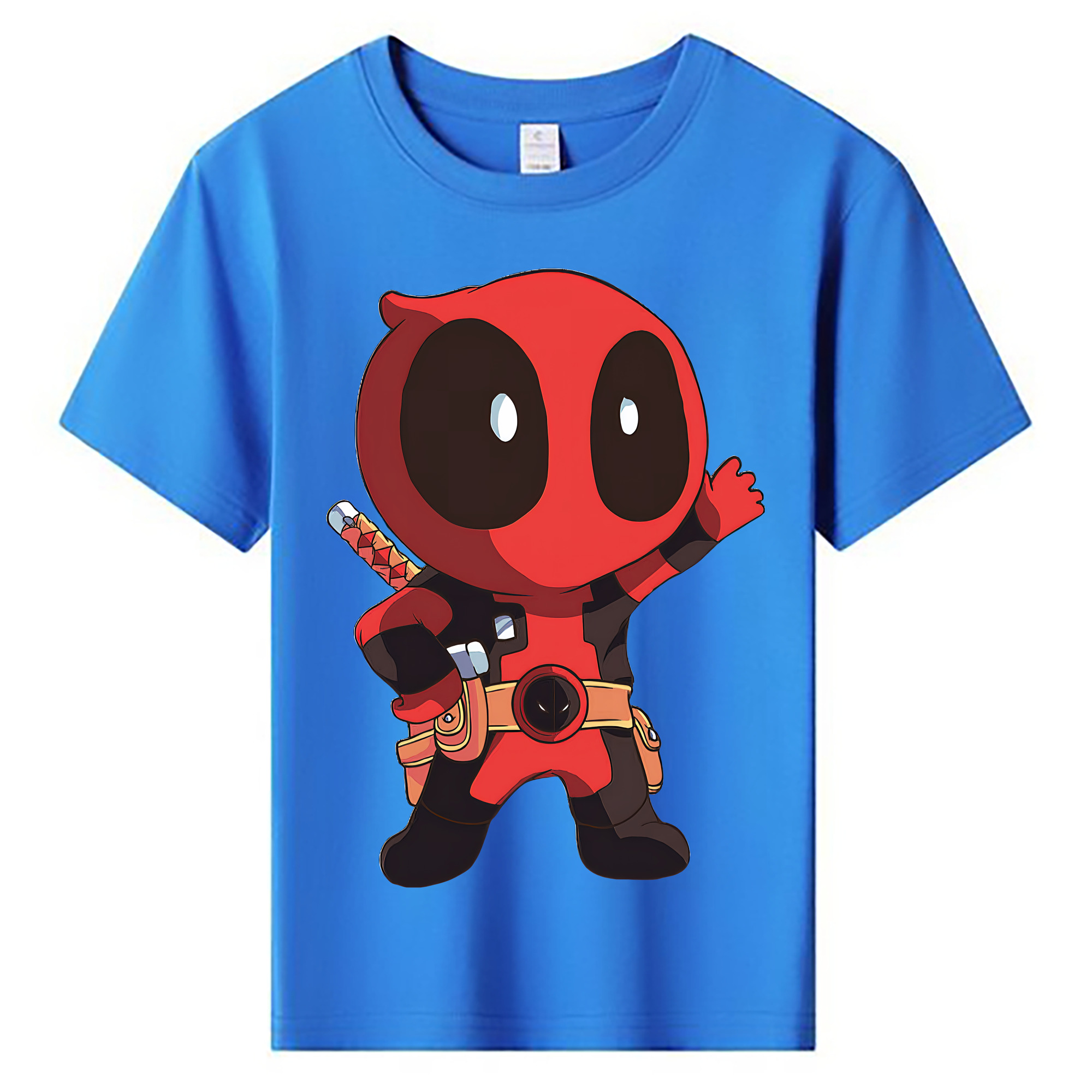 （画像用） Deadpool デッドプール 綿100％キッズTシャツ（フロントプリント）